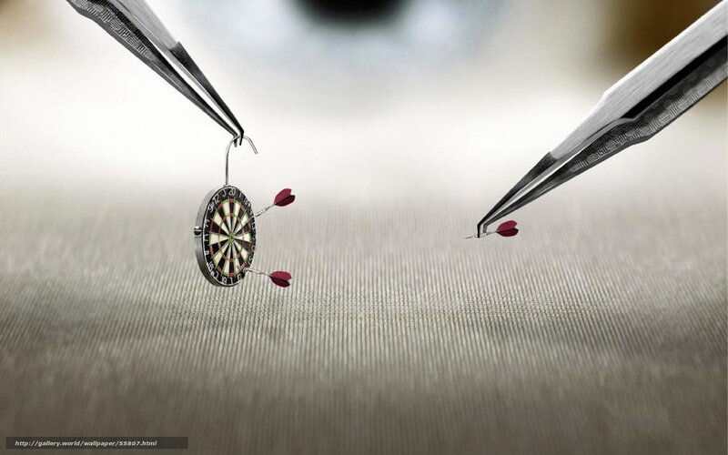 Mini dartboard with darts