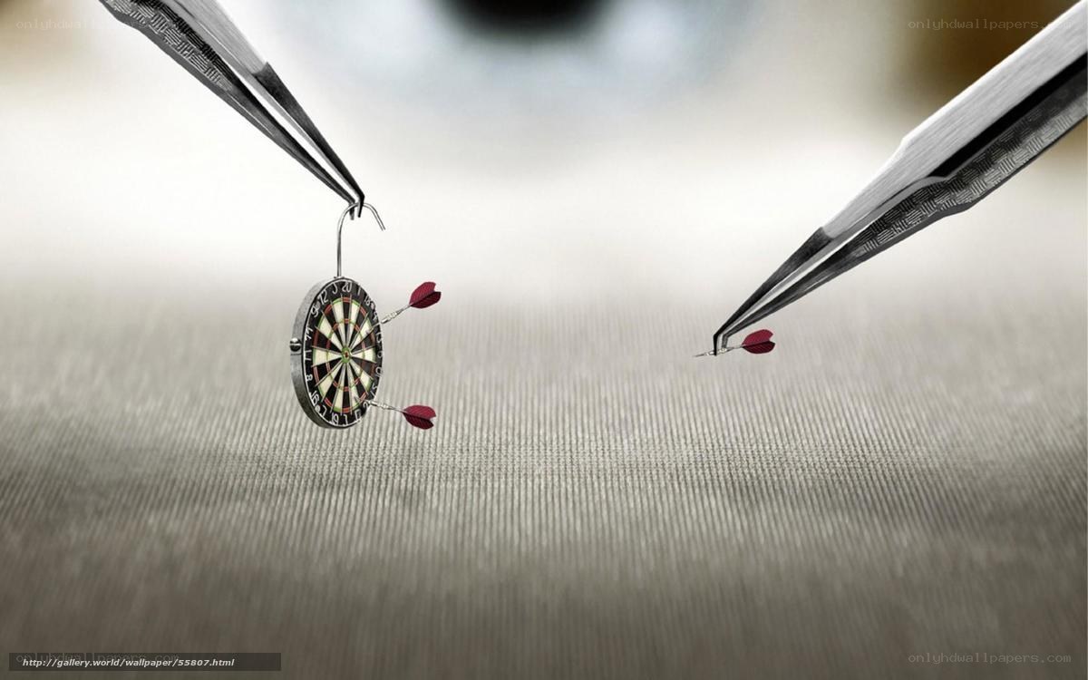 Mini dartboard with darts