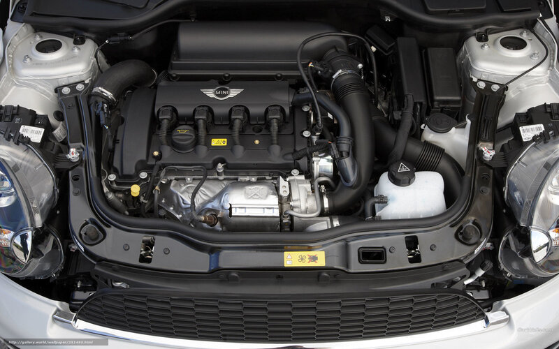 MINI engine bay view