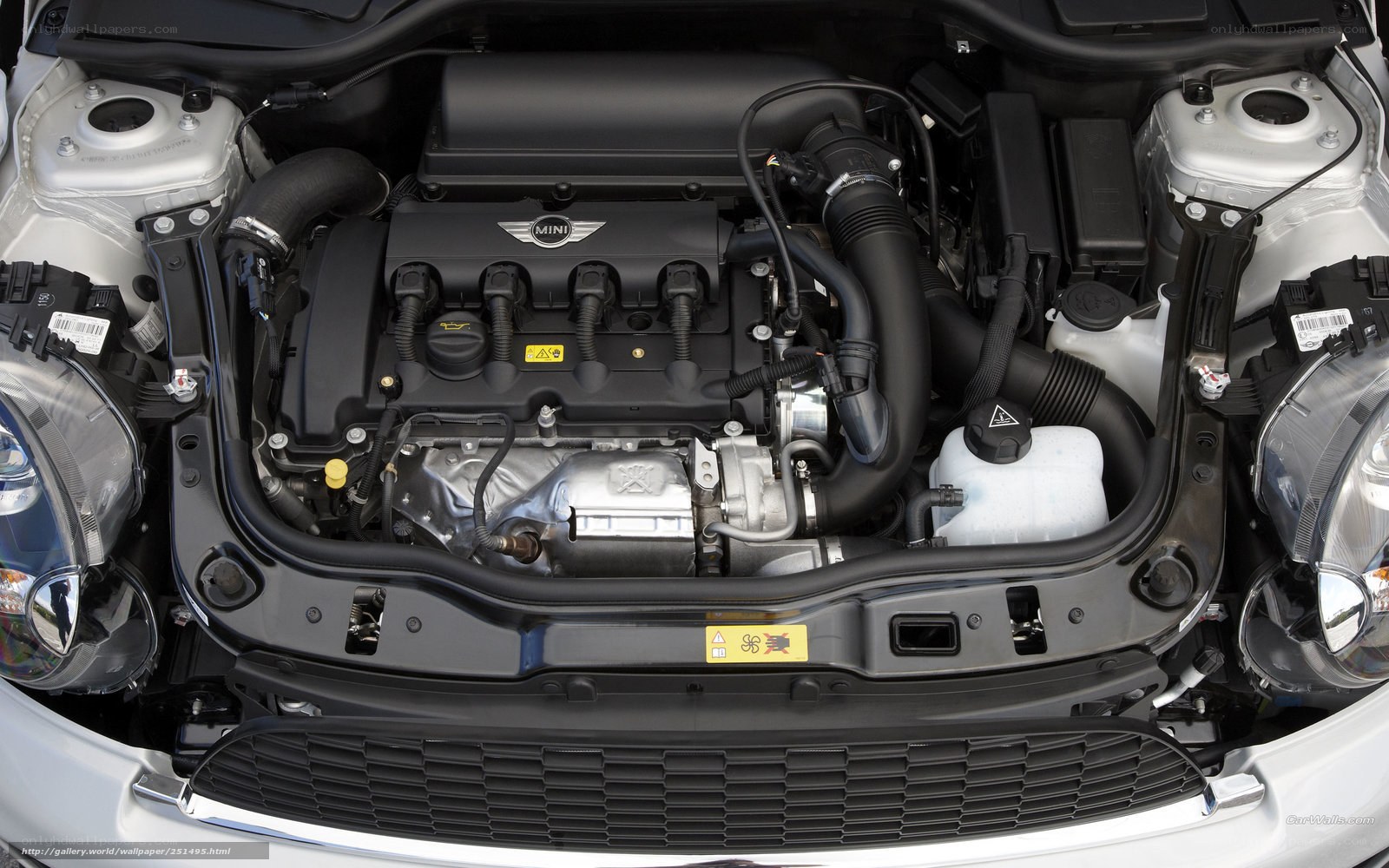 MINI engine bay view