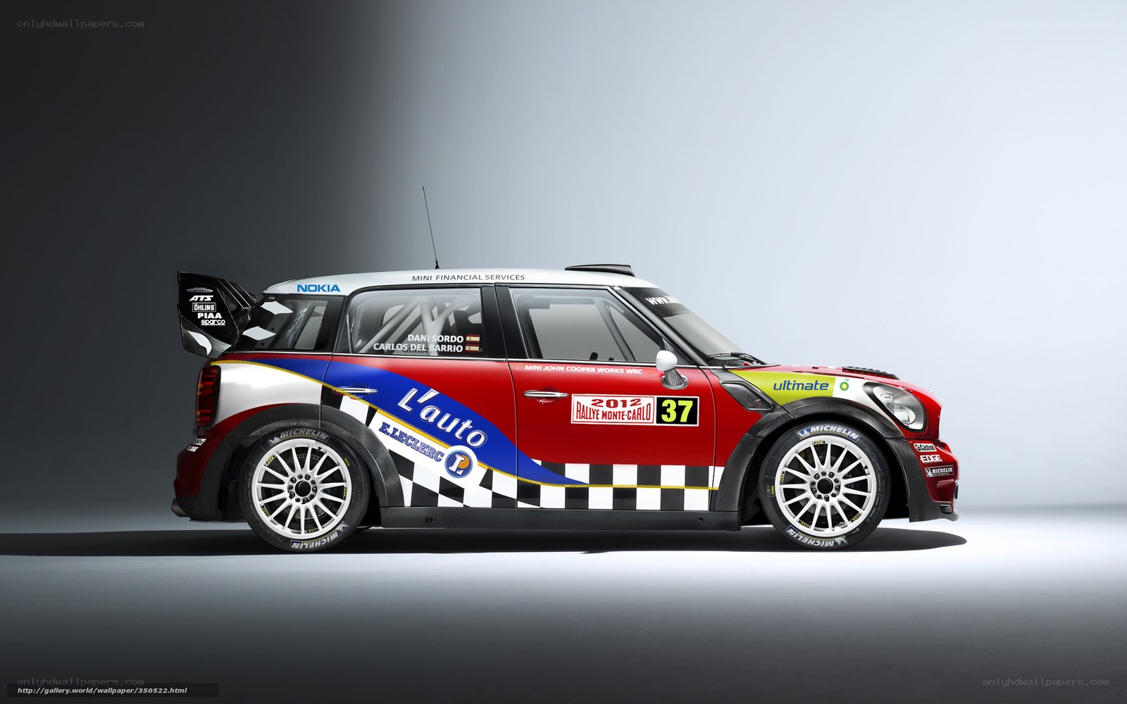 Mini John Cooper Works WRC rally car