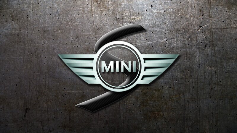 MINI Logo on Metal — Gray