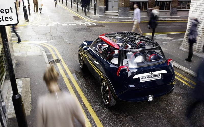 MINI Rocketman Concept Car — Blue, Urban, Afternoon