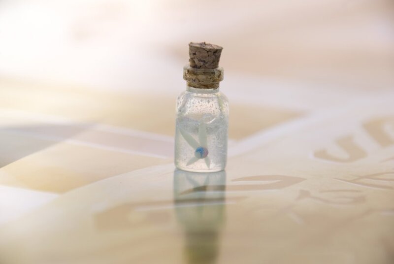 Miniature Bottle with Figurine
