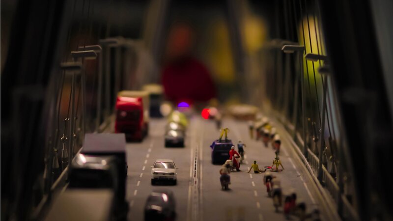 Miniature Bridge Traffic — Gray