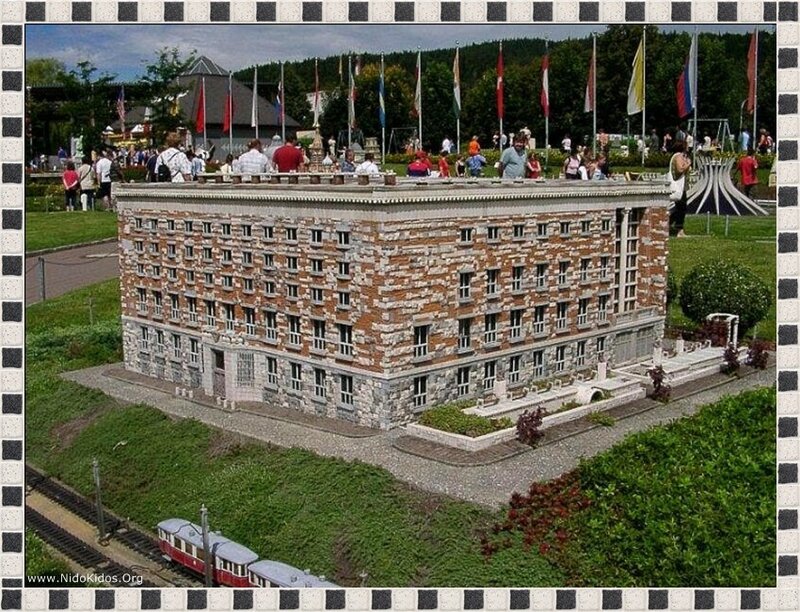 Miniature building model at Legoland