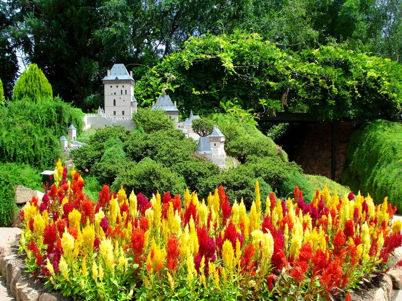 Miniature Castle in Garden