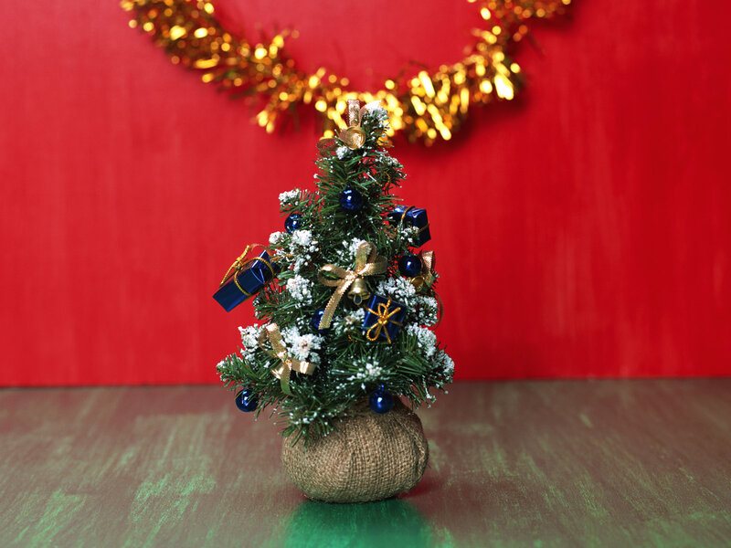 Miniature Christmas Tree — Red