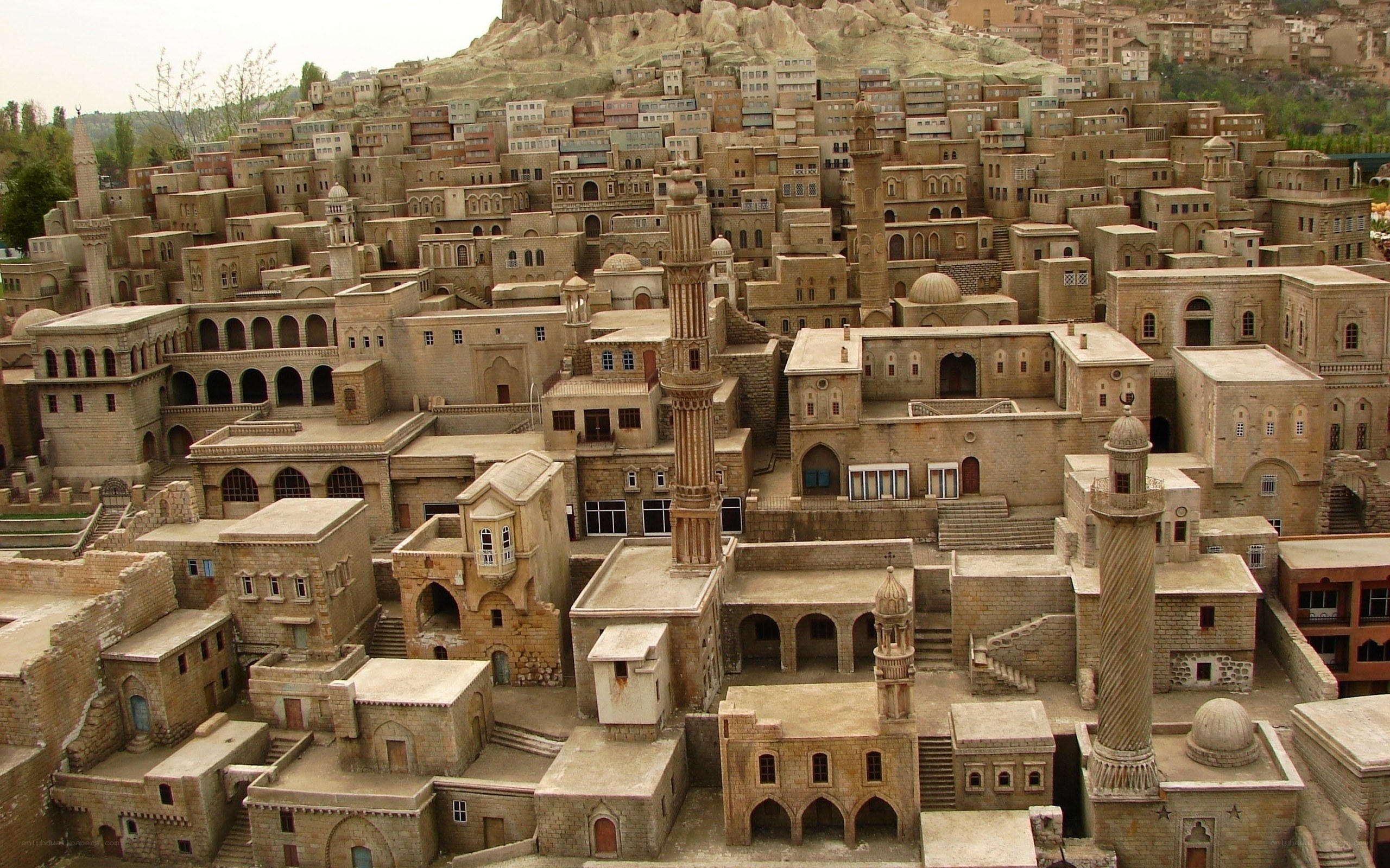 Miniature city model