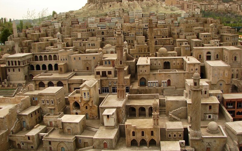 Miniature City Model — Beige, Historical