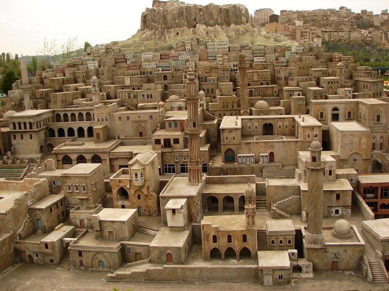 Miniature City Model — Beige