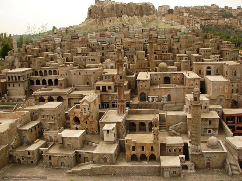 Miniature city model