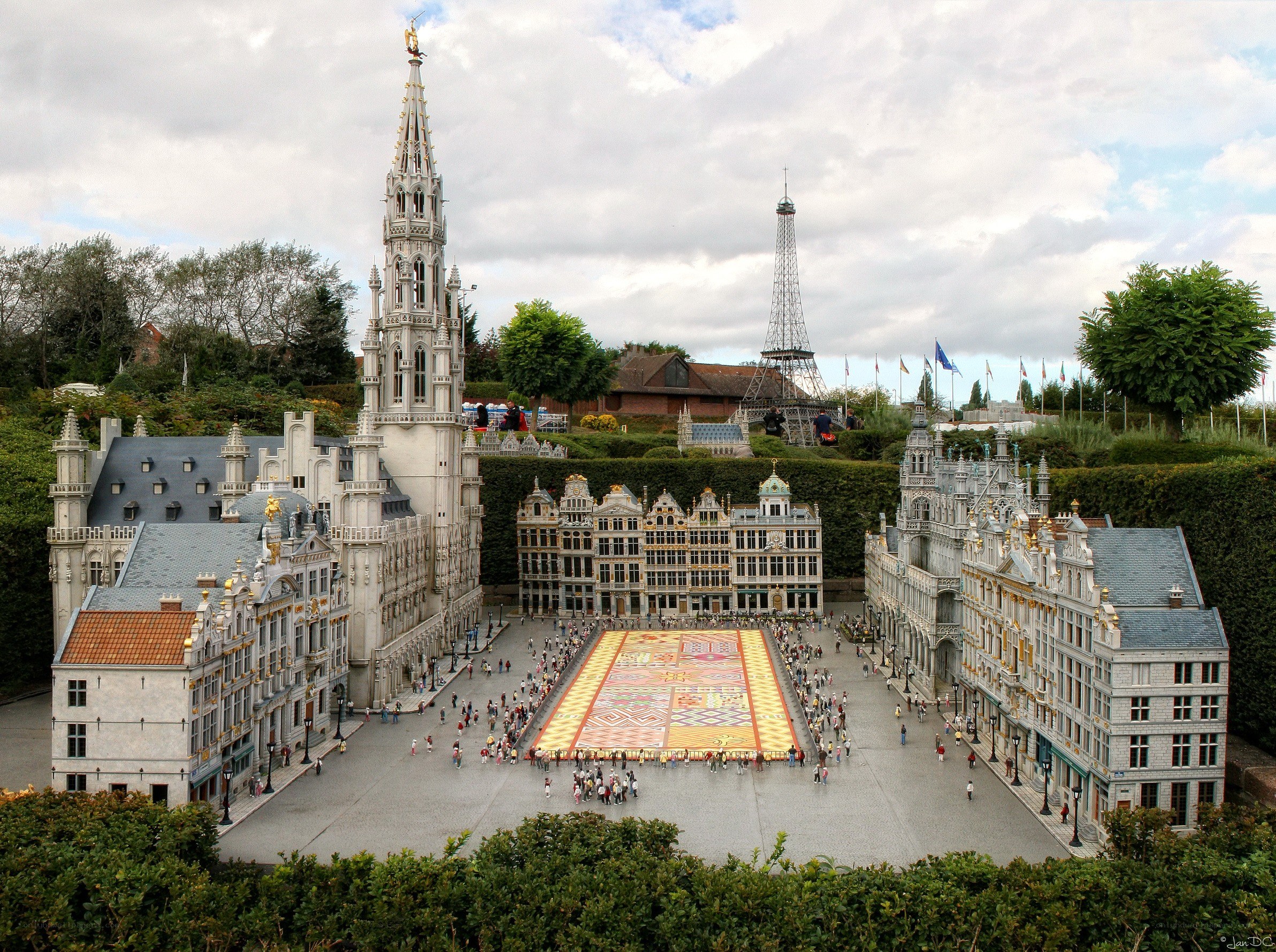 Miniature city models in Belgium