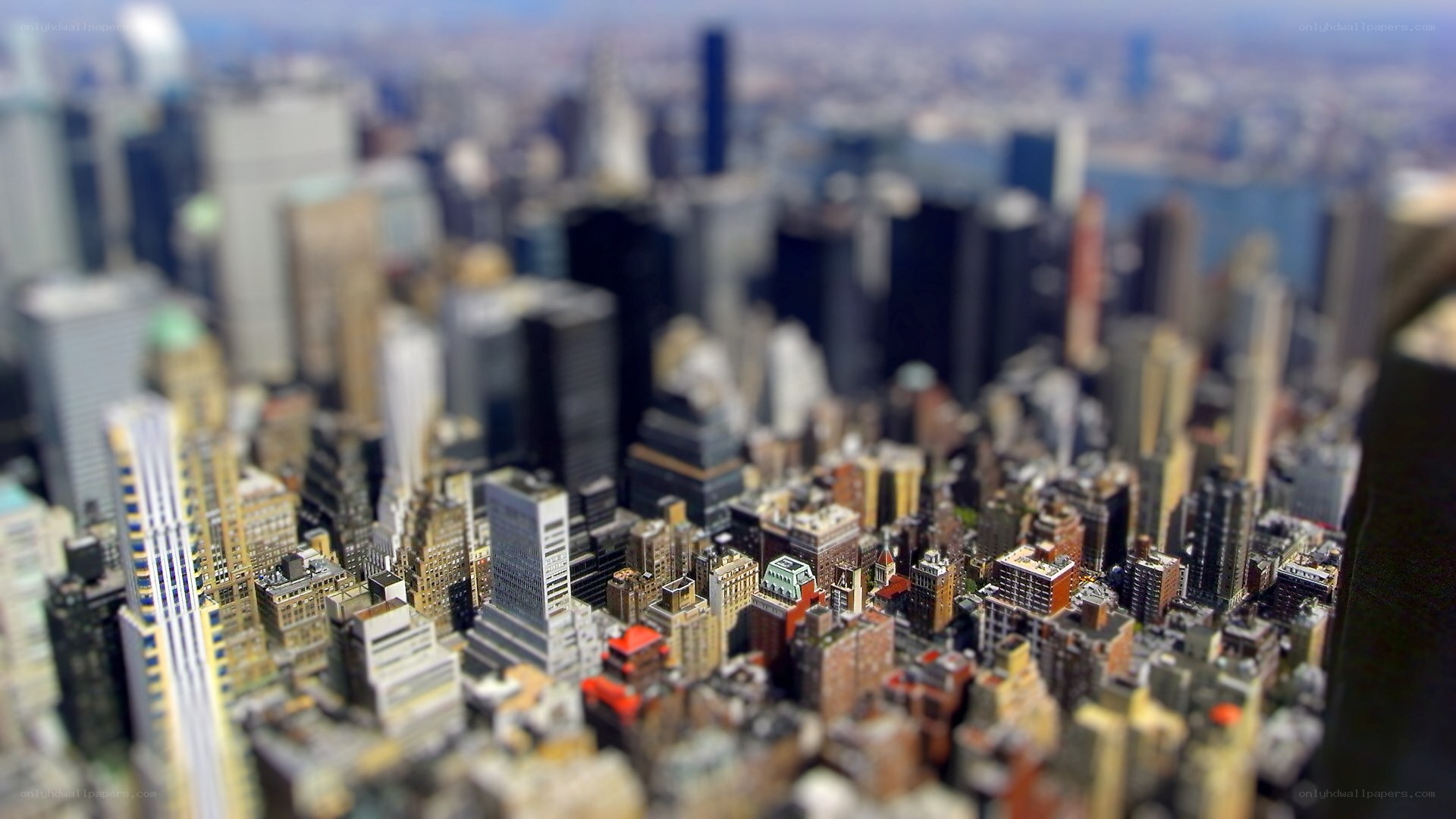 miniature city skyline
