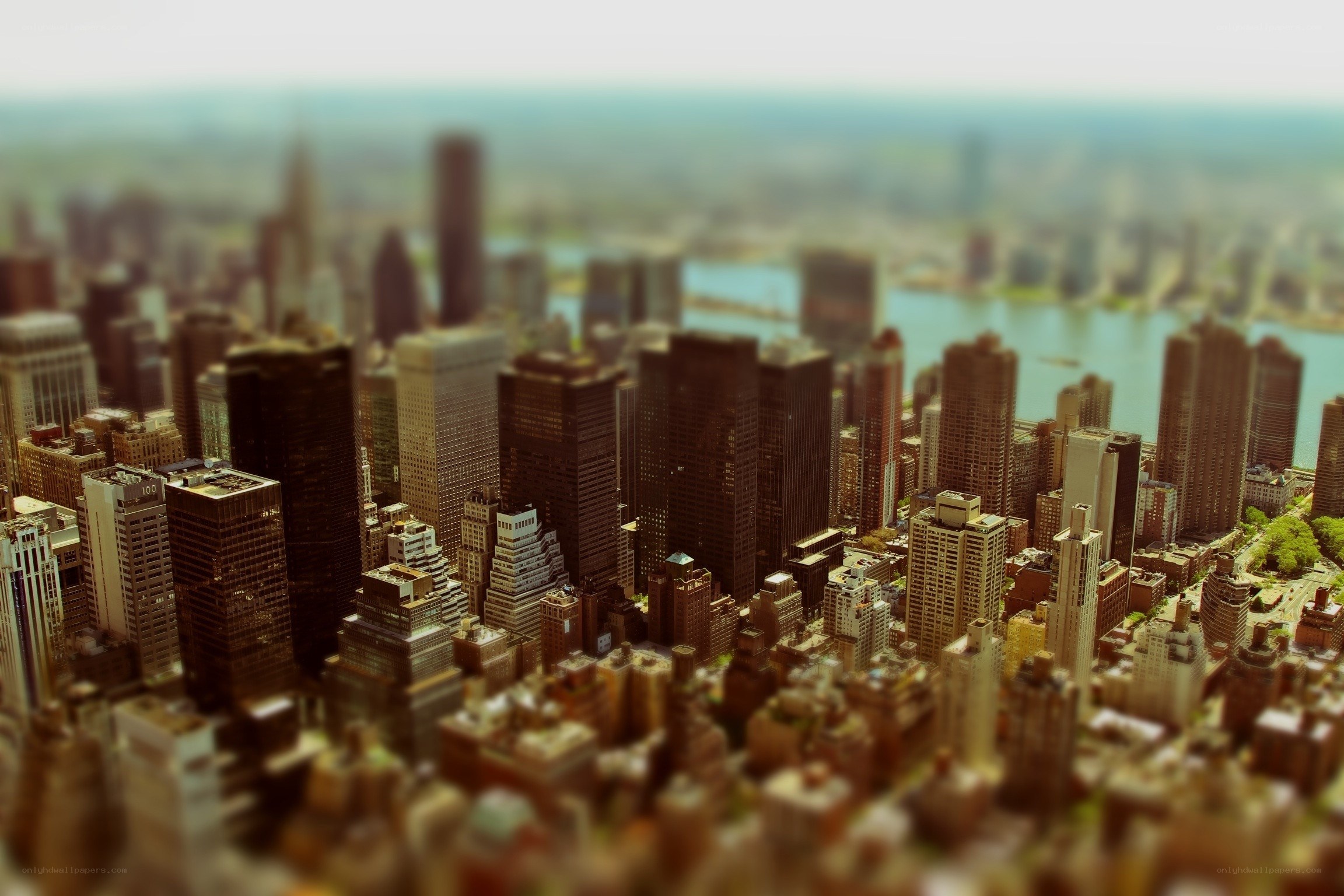 miniature city skyline