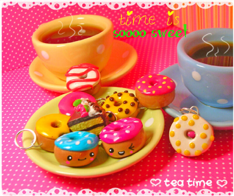 Miniature Donut Charms