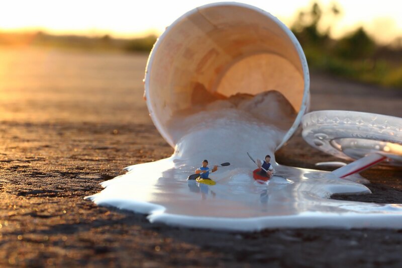 Miniature Figures Kayaking