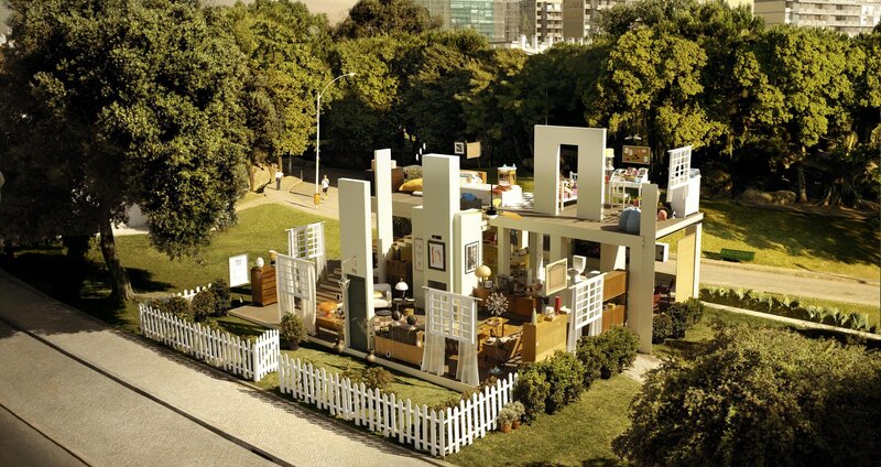 Miniature House in Park — Green