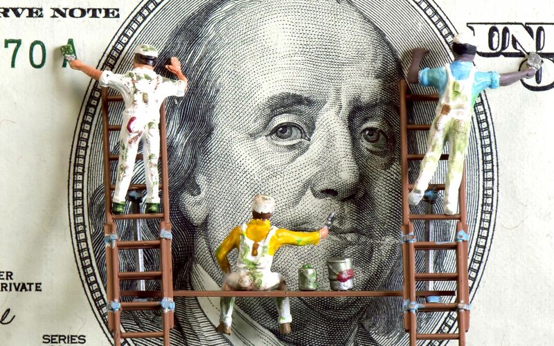 Miniature Painters on Money