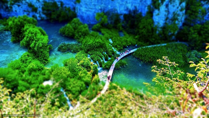 Miniature park landscape