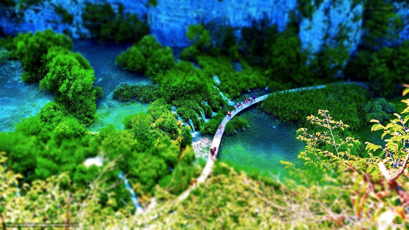 Miniature park landscape