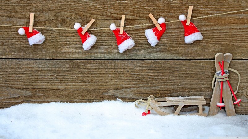 Miniature Santa Hats