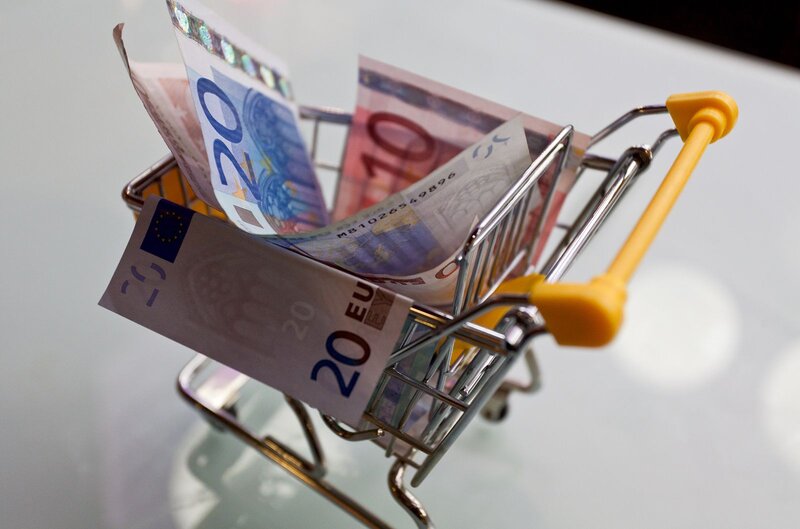 Miniature Shopping Cart
