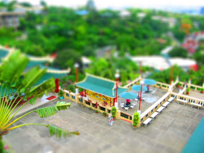 miniature temple courtyard