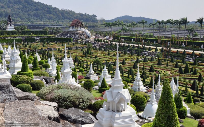 Miniature temple garden