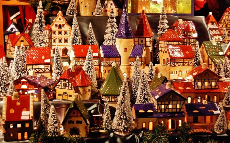 Miniature Village Display