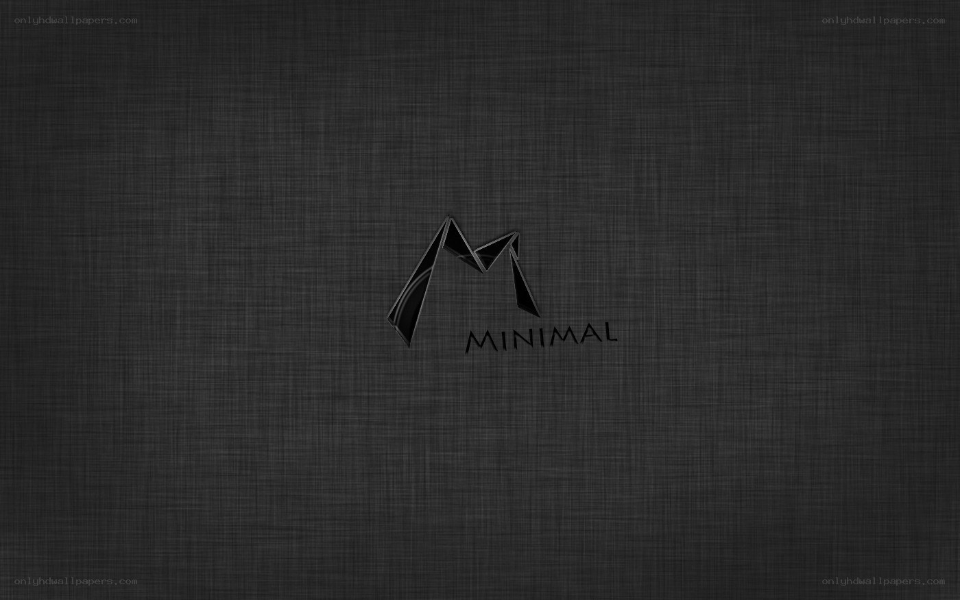 Minimal logo on dark background