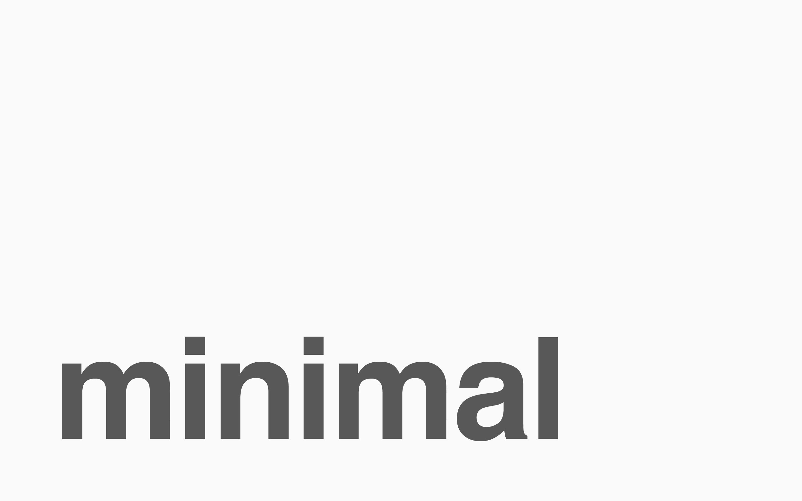 minimal text on white background