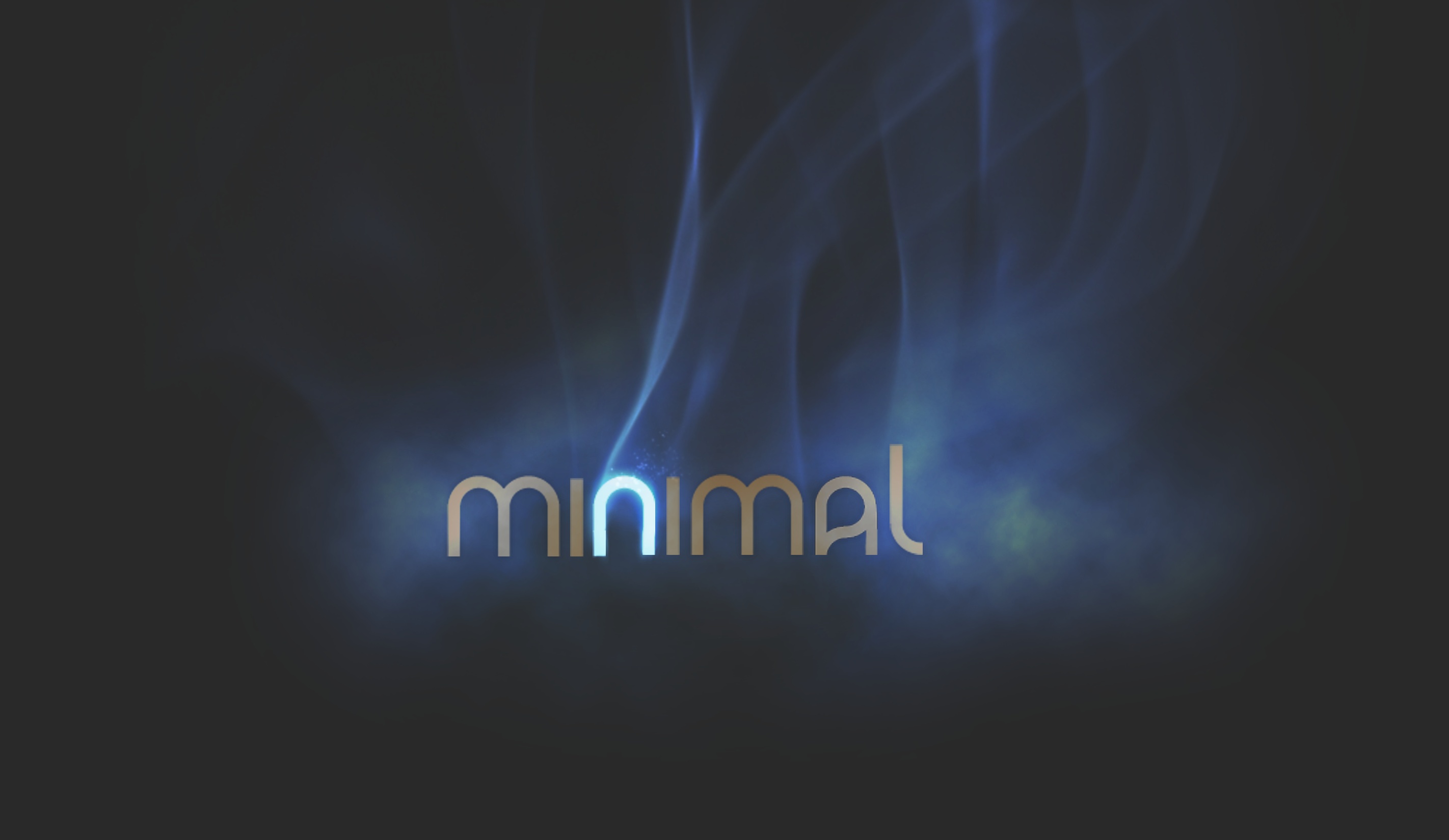 minimal text with blue smoke