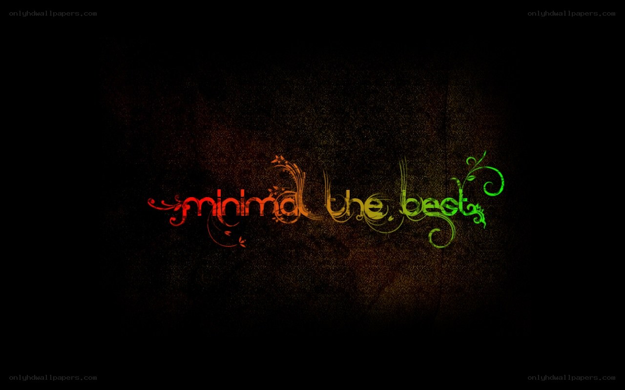minimal the best text art