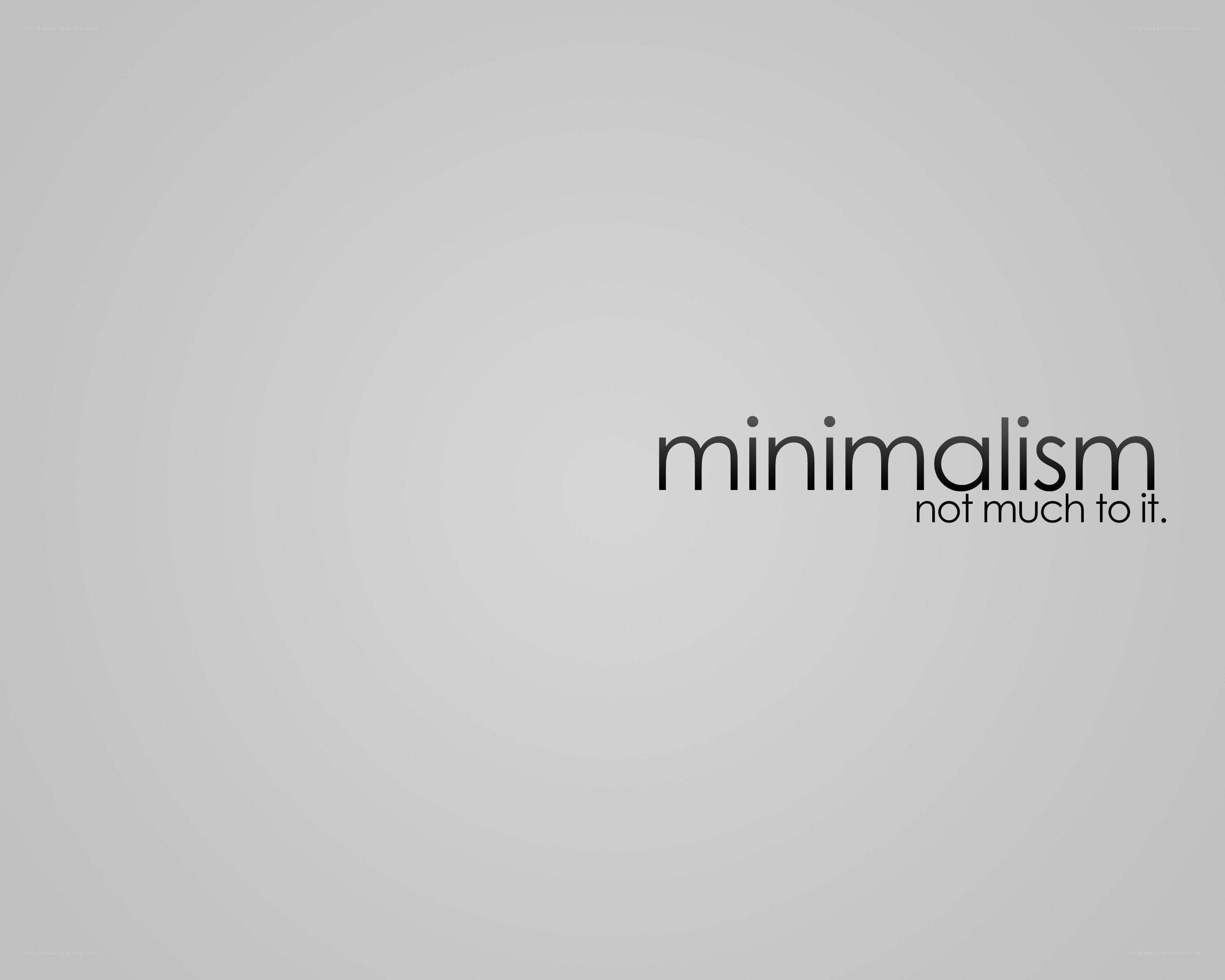 minimalism text design