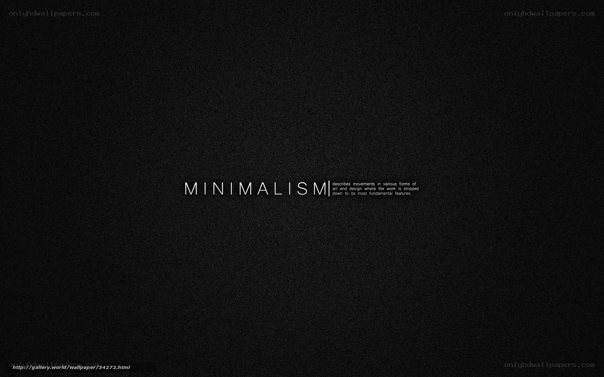 Minimalism text wallpaper