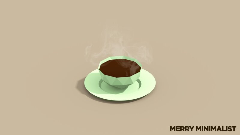 Minimalist coffee cup illustration