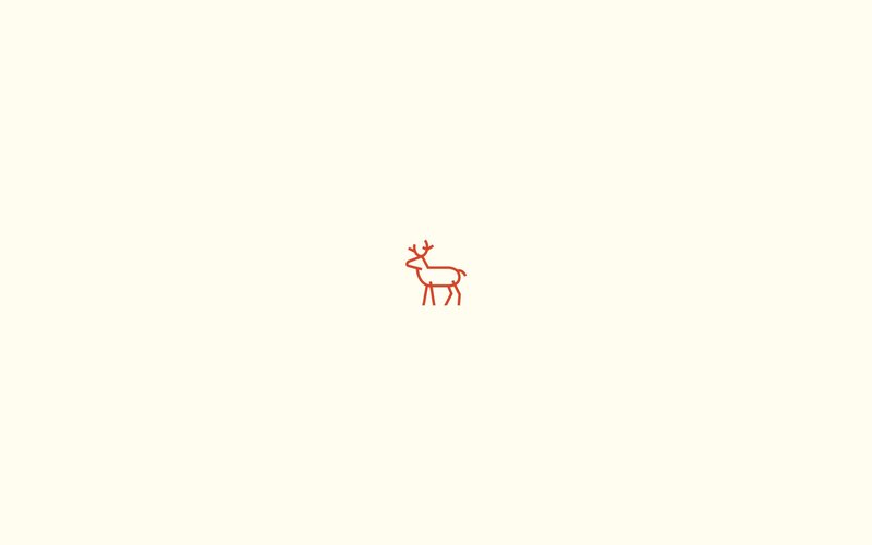 minimalist deer icon