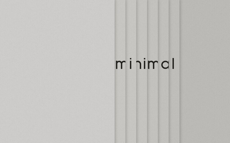 minimalist design with text