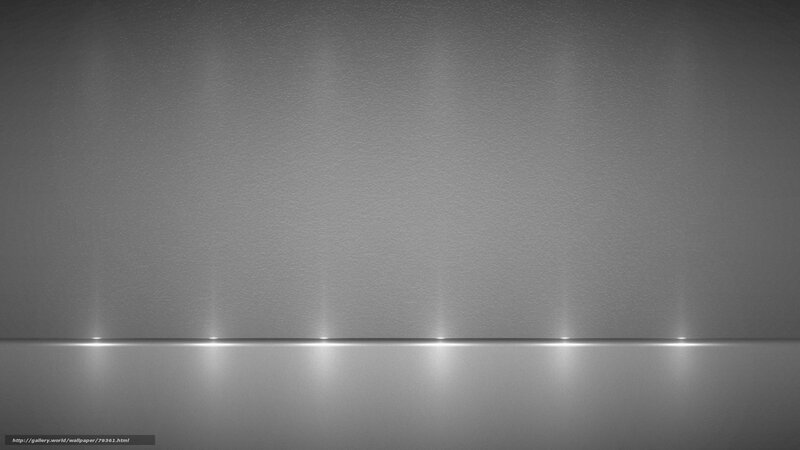 Minimalist gray room with lights