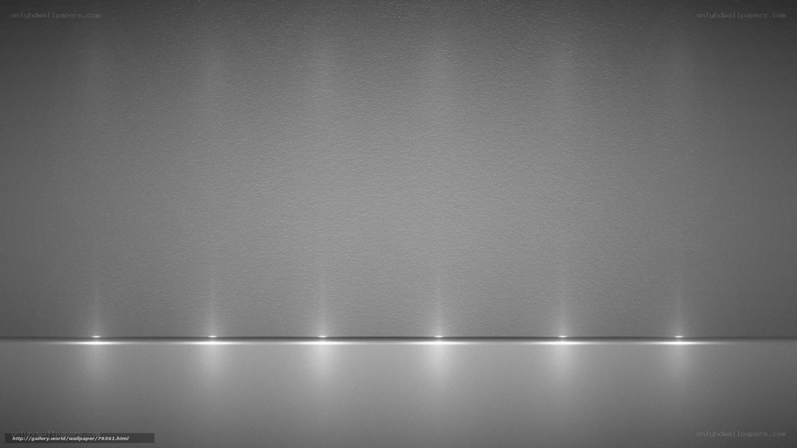 Minimalist gray room with lights