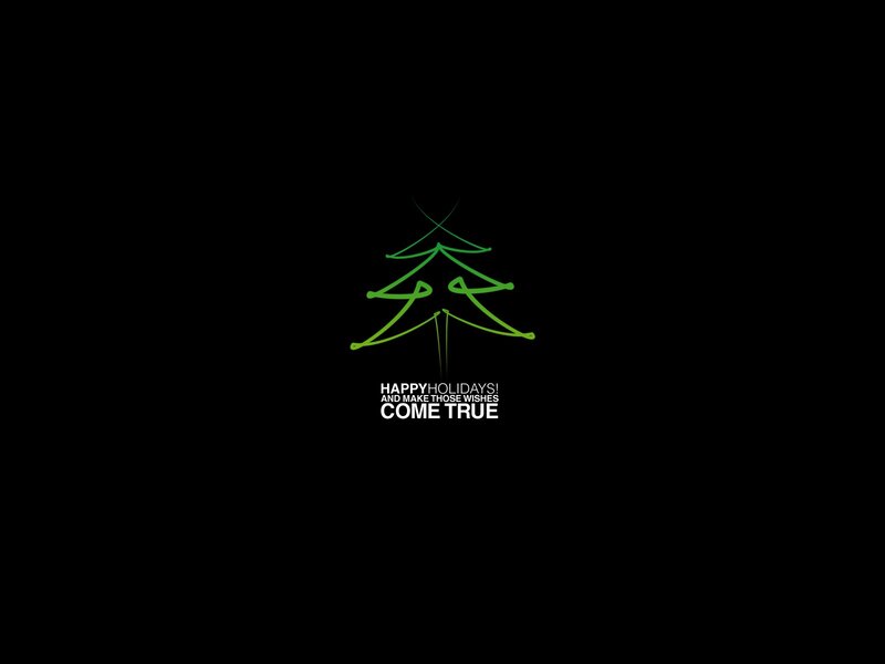 minimalist holiday greeting