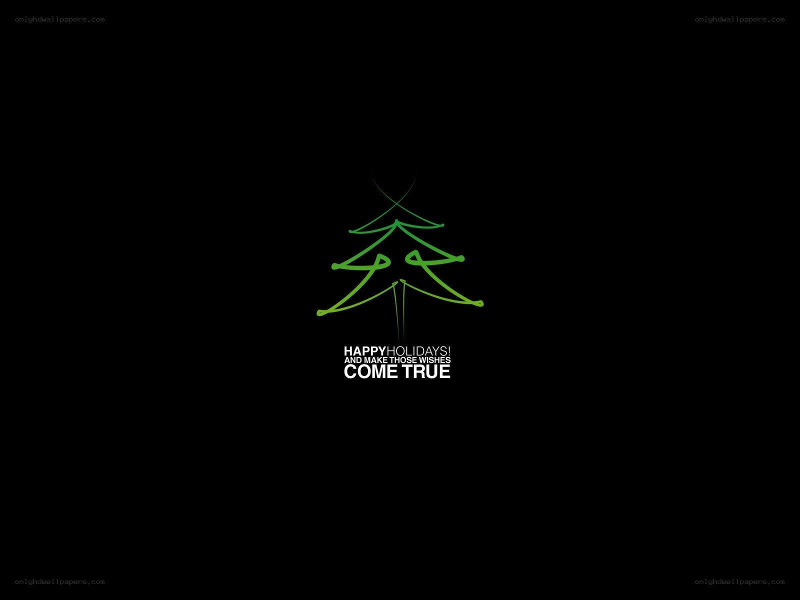 minimalist holiday greeting