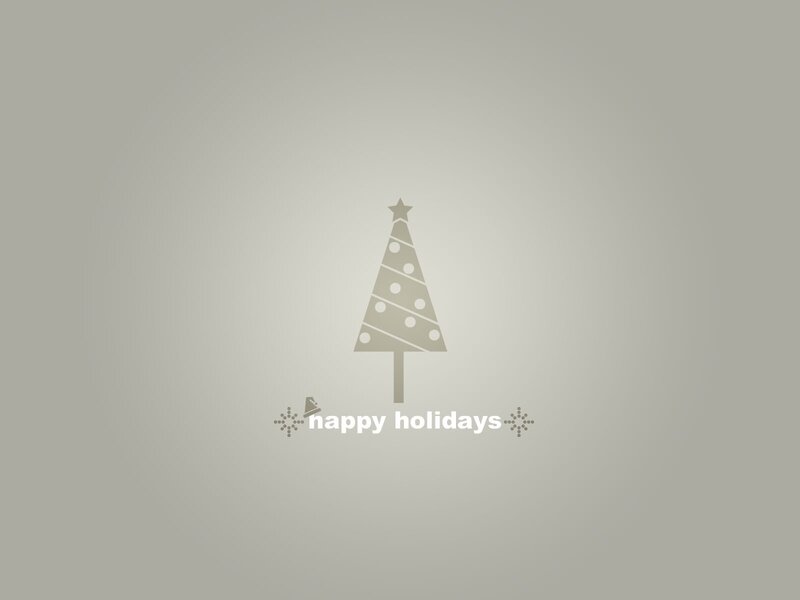 minimalist holiday greeting