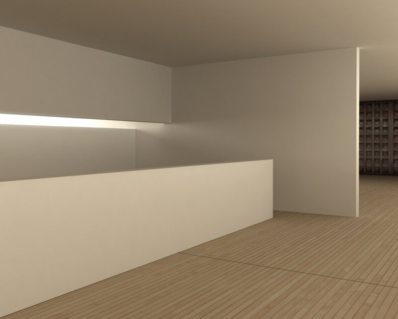 Minimalist interior space