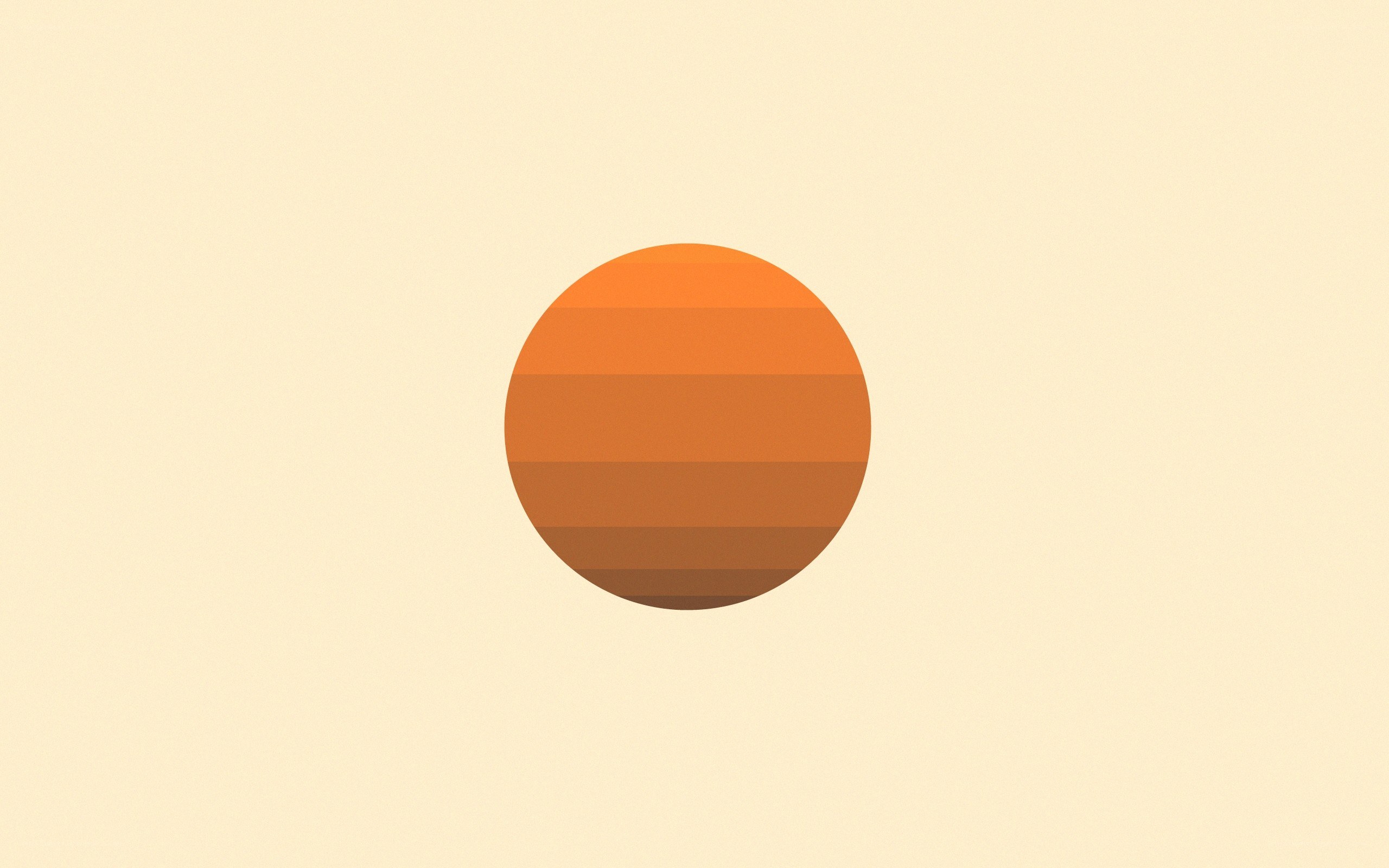 minimalist orange circle
