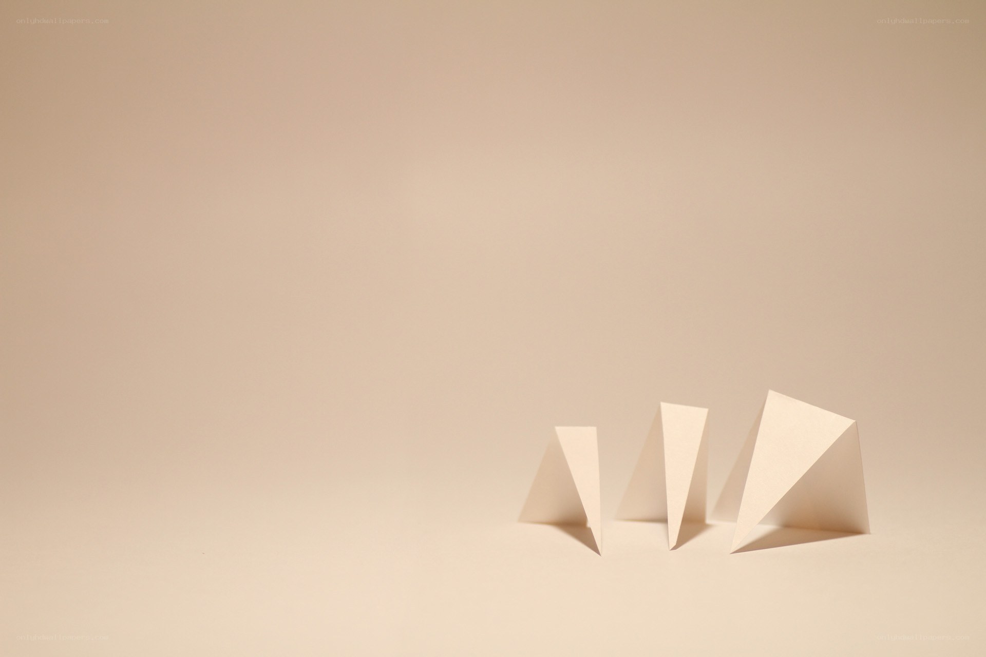 Minimalist paper sculptures