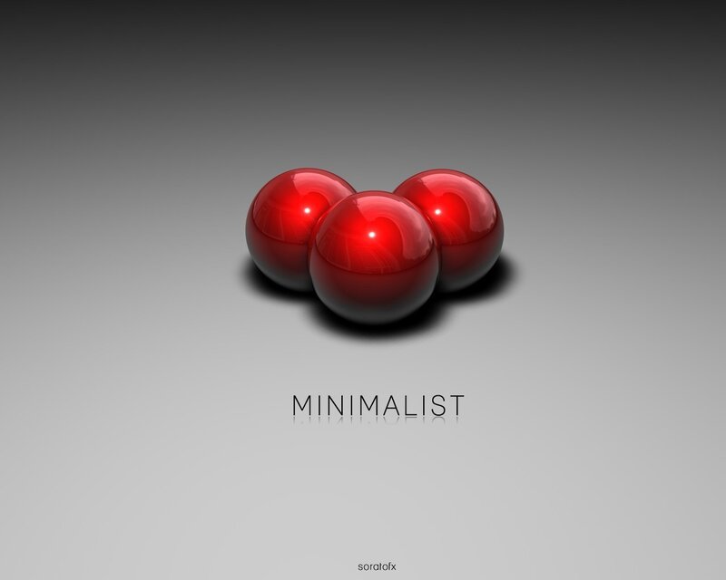 Minimalist red spheres