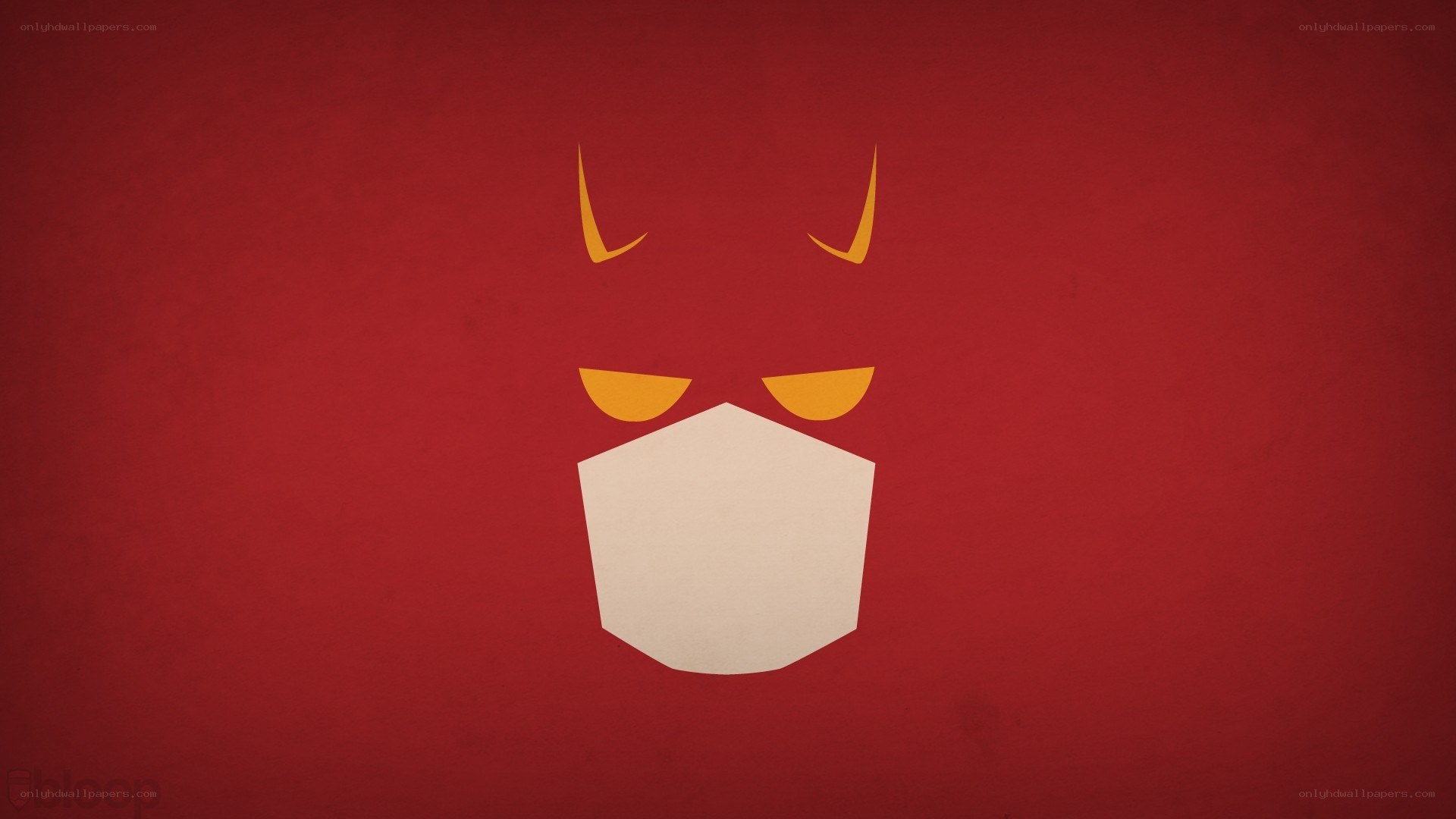 minimalist superhero face design