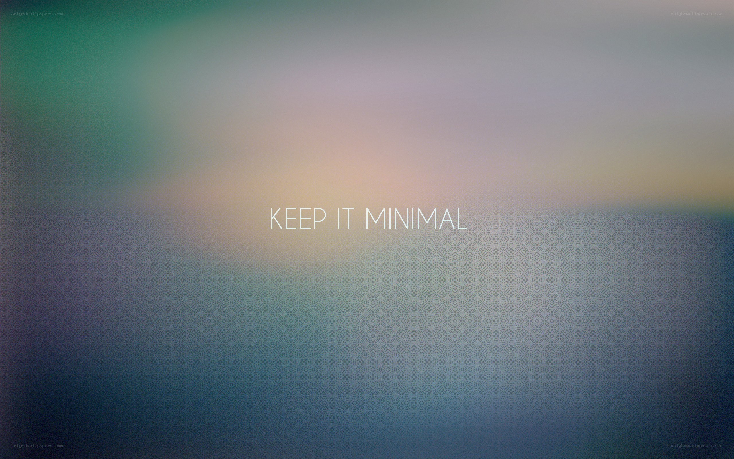 minimalist text on gradient background